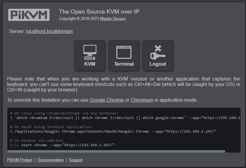 pikvm_homepage